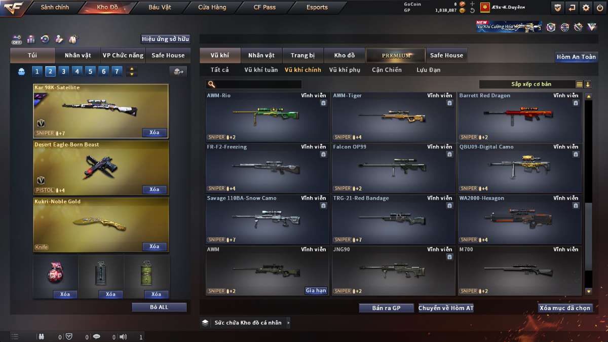 shop acc cf uy tin gia re